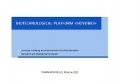 Programa de investigación y desarrollo basados en la plataforma biotecnológica NovoBio