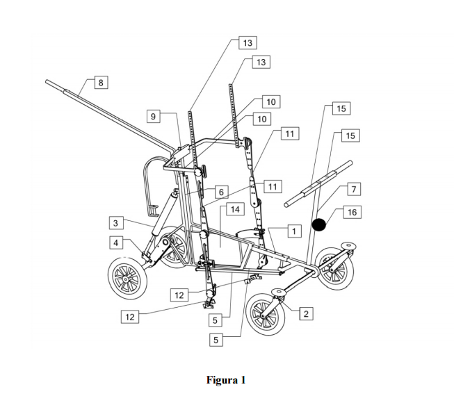 Walker for the mobility of people with motor disability.