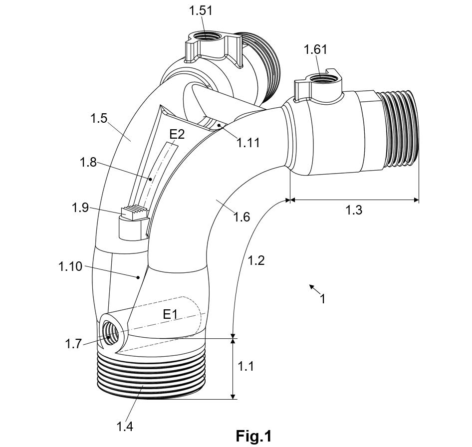 Revolutionary device for vertically securing hose installation