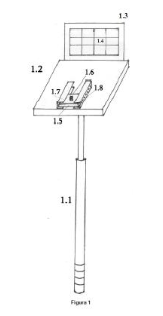 Device for taking pictures of the treetops