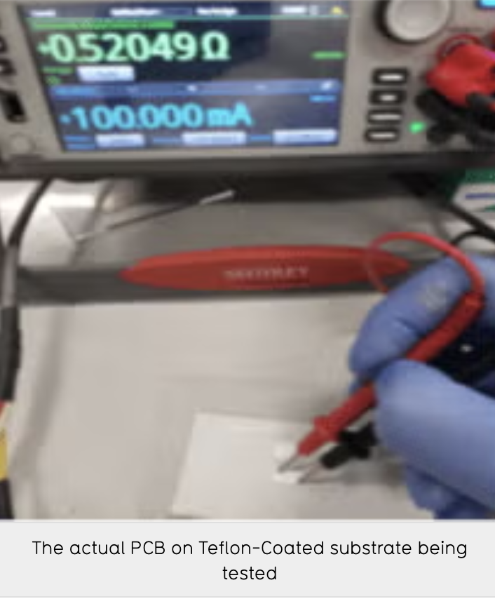 Teflon thin films metallization