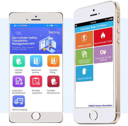Mobile APP Windows Wireless Base LPG Cylinder Tracking bar code tag technology