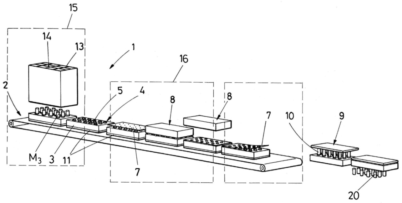 Automatic equipment for mass production of filters that remove more than 60% of toxic compounds from tobacco smoke