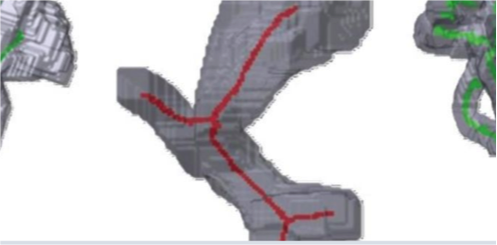 Automatic Centreline Extraction Algorithm for Complex 3D Objects