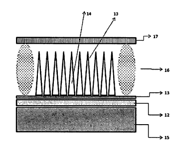 SUPERFICIAL DEVICE FOR EMITTING ELECTRONS FROM AN ARRANGEMENT OF SILICON CARBIDE BARRIERS.
